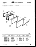 DOOR PARTS Diagram and Parts List for G30PNL2  Frigidaire Range