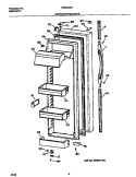 REFRIGERATOR DOOR Diagram and Parts List for FRS24AGDB0  Frigidaire Refrigerator