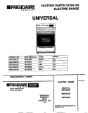 COVER Diagram and Parts List for MEF352SEDC  Frigidaire Range
