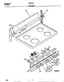 BACKGUARD Diagram and Parts List for MEF300PBDG  Frigidaire Range