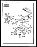 BURNERS Diagram and Parts List for CGC4M4WSTA  Gibson Range