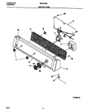 CONTROL PANEL Diagram and Parts List for MWX433RED1  Frigidaire Washer