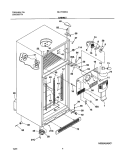 CABINET Diagram and Parts List for GLHT186TAQ0  Frigidaire Refrigerator