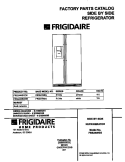 COVER Diagram and Parts List for FRS24WSGW6  Frigidaire Refrigerator