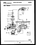 MOTOR PUMP PARTS Diagram and Parts List for TDB652RBR0  Tappan Dishwasher