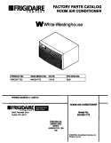COVER Diagram and Parts List for WAC051T7Z2  Frigidaire Air Conditioner