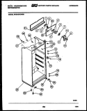 CABINET PARTS Diagram and Parts List for RTG153HCH2B  Frigidaire Refrigerator