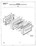 DOOR Diagram and Parts List for FEF358CFSD  Frigidaire Range