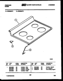 COOKTOP PARTS Diagram and Parts List for REG36AW3  Frigidaire Range