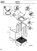 CABINET / TOP Diagram and Parts List for MWS445RFS2  Frigidaire Washer
