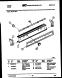 CONTROL PANEL Diagram and Parts List for 36-3272-23-10  Tappan Range