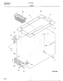 CABINET Diagram and Parts List for GTCF050  Frigidaire Freezer
