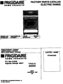 COVER Diagram and Parts List for FEF366CGSE  Frigidaire Range