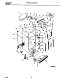 CABINET W / FAN ASSY. Diagram and Parts List for FRT22RHAB2  Frigidaire Refrigerator