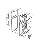 DOORS Diagram and Parts List for RT175GCF1  Frigidaire Refrigerator