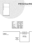 COVER Diagram and Parts List for FPUI1888LF2  Frigidaire Refrigerator