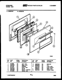 DOOR PARTS Diagram and Parts List for GG26CW3  Frigidaire Range