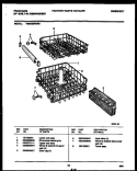 RACKS AND TRAYS Diagram and Parts List for FDB232RBR0  Frigidaire Dishwasher