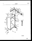 CABINET PARTS Diagram and Parts List for FPES19TIPW0  Frigidaire Refrigerator