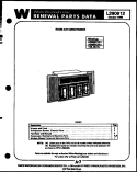 COVER Diagram and Parts List for AK107K1V2  Frigidaire Air Conditioner
