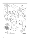 BODY Diagram and Parts List for CFEF3046LSG  Frigidaire Range