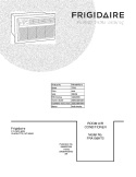 COVER Diagram and Parts List for FRA106HT210  Frigidaire Air Conditioner