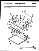 CONSOLE AND CONTROL PARTS Diagram and Parts List for DE800ADD3  Frigidaire Dryer