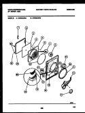 DOOR PARTS Diagram and Parts List for DG500AXW5  Frigidaire Dryer
