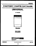 COVER Diagram and Parts List for MWL411RBWD0  Gibson Washer