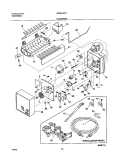 ICE MAKER Diagram and Parts List for GS26HSZCB1  Frigidaire Refrigerator