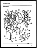 CABINET PARTS AND HEATER Diagram and Parts List for LCE441PL1  Frigidaire Washer