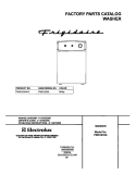 COVER Diagram and Parts List for FWS1233AS0  Frigidaire Washer