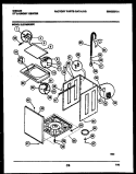 CABINET PARTS Diagram and Parts List for EL27M6WXFC  Gibson Washer Dryer Combo