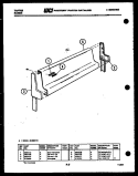 BACKGUARD Diagram and Parts List for 32-2207-23-01  Tappan Range
