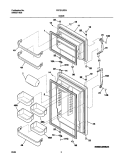 DOORS Diagram and Parts List for FRT21LR7AQ6  Frigidaire Refrigerator