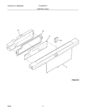 CONTROL PANEL Diagram and Parts List for PLD4050RHC1  Frigidaire Dishwasher