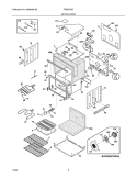 UPPER OVEN Diagram and Parts List for FEB30T6DQA  Frigidaire Wall Oven