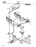 BURNER Diagram and Parts List for TGO336BFDA  Tappan Range