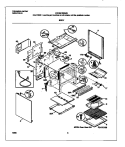 BODY Diagram and Parts List for FGF351SGWB  Frigidaire Range
