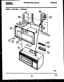 WINDOW MOUNTING PARTS Diagram and Parts List for MVH1190A  Frigidaire Microwave
