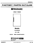 COVER Diagram and Parts List for FFU14M7AW6  Frigidaire Freezer