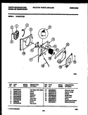 AIR HANDLING PARTS Diagram and Parts List for WAB077S7B1  Frigidaire Air Conditioner