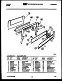 BACKGUARD Diagram and Parts List for 30-2537-66-03  Tappan Range