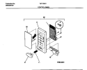 CONTROL PANEL Diagram and Parts List for TMT104E1W0  Tappan Microwave