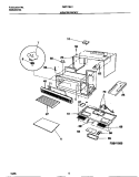 WRAPPER / BODY Diagram and Parts List for FMT116U1B0  Frigidaire Microwave