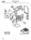 BODY Diagram and Parts List for FGF334BGDA  Frigidaire Range