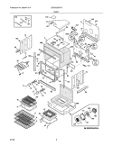 BODY Diagram and Parts List for LEEB30S9FEA  Frigidaire Wall Oven