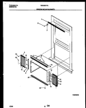 WINDOW MOUNTING PARTS Diagram and Parts List for WAC052T7A3  Frigidaire Air Conditioner