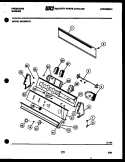 CONSOLE AND CONTROL PARTS Diagram and Parts List for WCDSFL0  Frigidaire Washer