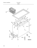 CABINET Diagram and Parts List for FCCG151FW2  Frigidaire Freezer